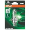 OSRAM Automobilinė lemputė ULTRA LIFE H4 60/55W 12V P43T 1vnt