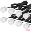 Parkavimo jutiklių rinkinys LED-GRAF, 8 balti jutikliai 22 mm AMIO-01600