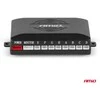 Parkavimo pagalbos sistema LED, 8 sidabro spalvos jutikliai 22 mm AMIO-01598