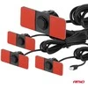 Parkavimo pagalbos sistema LED COB, 4 juodi jutikliai, vidinis montavimas 16,5 mm AMIO-02285