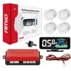 Parkavimo pagalbos sistema LED-GRAF 3D, 4 balti jutikliai 21,5 mm AMIO-03188