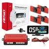 Parkavimo pagalbos sistema LED-GRAF 3D, 4 juodi jutikliai 16,5 mm, vidinis montavimas AMIO-03190