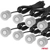 Parkavimo pagalbos sistema LED-GRAF 3D, 8 sidabro spalvos jutikliai 21,5 mm AMIO-03193