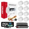 Parkavimo pagalbos sistema LED-GRAF 3D, 8 balti jutikliai 21,5 mm AMIO-03194