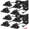 Parkavimo pagalbos sistema LED-GRAF 3D, 8 juodi jutikliai 19 mm, sunkvežimiams AMIO-03195