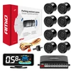 Parkavimo pagalbos sistema LED-GRAF 3D, 8 juodi jutikliai 21,5 mm AMIO-03191