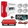 Parkavimo pagalbos sistema LED-GRAF 3D, 4 sidabro spalvos jutikliai 21,5 mm AMIO-03187