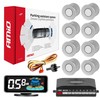 Parkavimo pagalbos sistema LED-GRAF 3D, 8 sidabro spalvos jutikliai 21,5 mm AMIO-03193
