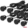 Parkavimo pagalbos sistema LED-GRAF, 8 juodi jutikliai 22 mm AMIO-01559