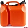 Plastikinis dviejų skyrių kuro kanistras 6 L + 2,5 L AMIO-03208