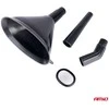 Plastikinis universalus piltuvėlis su sieteliu, 3 dalių, elipsės formos, 14 cm AMIO-04037