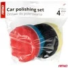 Poliravimo kempinių rinkinys su „velcro“ tvirtinimu, 4 vnt., 125 mm AMIO-03710