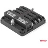 Saugiklių dėžutė, 6 lizdų su LED ir minuso jungtimi AMIO-03038