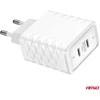 Sieninis įkroviklis Quick Charge 35W 2x USB-C AMIO-04288