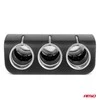 Trijų lizdų cigarečių uždegiklio prailgintojas 12/24V 120W 90° AMIO-04358