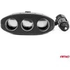 Trijų lizdų prailgintojas su įkrovikliu ir ON/OFF mygtuku 2x USB-A 12/24V 100W 70 cm AMIO-04362