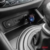 Trijų lizdų prailgintojas su įkrovikliu ir skaitmeniniu ekranu 2x USB-A QC 3.0 12/24V 120W 80 cm AMIO-04364