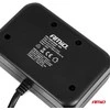 Trijų lizdų prailgintojas su įkrovikliu 1x USB-A + 1x USB-C QC 4.0 12/24V 120W 80 cm AMIO-04365