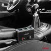 Trijų lizdų prailgintojas su įkrovikliu ir skaitmeniniu ekranu 2x USB-A QC 3.0 12/24V 120W 80 cm AMIO-04364