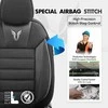 Komplet Universalūs sėdynių užvalkalai OTOM, TORO - juoda