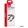 USB-C į USB-C + 3,5 mm Mini Jack (mot.) adapteris 10 cm AMIO-04295
