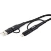 USB-C + Lightning + USB kabelis 1 m Power Delivery 3in1 AMIO UC-15