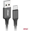 USB – USB-C kabelis 2A 100cm FullLINK AMIO-03899