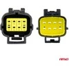 Vandeniui atspari 8 kontaktų elektros jungtis, 2,2 mm AMIO-04350