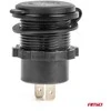 Vandeniui atsparus telefono įkroviklis su raudonu LED apšvietimu, 2xUSB QC3.0 12/24V AMIO-04221
