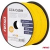 Viengyslis CCA kabelis, geltonas, 1x0.75mm² 100m 3.75A 12/230V AMIO-04447