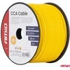 Viengyslis CCA kabelis, geltonas, 1x1mm² 100m 5A 12/230V AMIO-04448