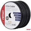 Viengyslis CCA kabelis, juodas, 1x0,75 mm² 100 m 12/230V AMIO-04453