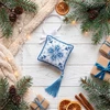 Abris Art 3D kalėdinis ornamentas „Šerkšno“ – siuvinėjimo kryželiu rinkinys