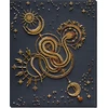 Abris Art „Auksinis talismanas“ karoliukų siuvinėjimo rinkinys 20x25 cm
