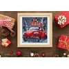 Abris Art Karoliukų siuvinėjimo rinkinys Šventinis pristatymas 20x20 cm