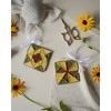 Abris Art Medinė dekoracija „Saulės motyvas“ 13,2x6,6 cm AABT-044