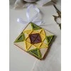 Abris Art Medinė dekoracija „Saulės motyvas“ 13,2x6,6 cm AABT-044