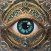 Abris Art Mini karoliukų siuvinėjimo rinkinys „Žvilgsnio alchemija“ 15x15 cm