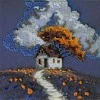 Abris Art Mini karoliukų siuvinėjimo rinkinys „Namelis po debesimis“ AAM-263