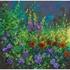 Abris Art Mini siuvinėjimo karoliukais rinkinys „Lauko pieva“, 15x15 cm