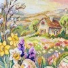 Abris Art Rinkinys kryželiui siuvinėti „Velykų stebuklas“ 17x24 cm AAH-322