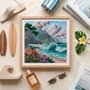 Abris Art Siuvinėjimo karoliukais rinkinys „Mėlynoji Laguna“, 20x20 cm