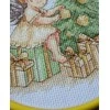 Abris Art Siuvinėjimo kryželiu rinkinys „Kalėdų angeliukas“ su lankeliu 15x15