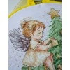 Abris Art Siuvinėjimo kryželiu rinkinys „Kalėdų angeliukas“ su lankeliu 15x15