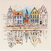 Abris Art Siuvinėjimo kryželiu rinkinys „Spalvingas miestas“, 14 ct, 22×22 cm