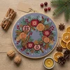 Abris Art Siuvinėjimo kryželiu rinkinys „Kalėdų stebuklai“ 28x28 cm, pilka Aida