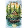 Abris Art Siuvinėjimo kryželiu rinkinys „Tyla miške“ 20x35 cm AAH-286