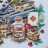 Abris Art Siuvinėjimo kryželiu rinkinys „Beprotiška arbatos puota“, 18×17 cm
