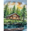 Abris Art Siuvinėjimo kryželiu rinkinys „Tyla miške“ 20x35 cm AAH-286