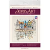 Abris Art Siuvinėjimo kryželiu rinkinys „Spalvingas miestas“, 14 ct, 22×22 cm